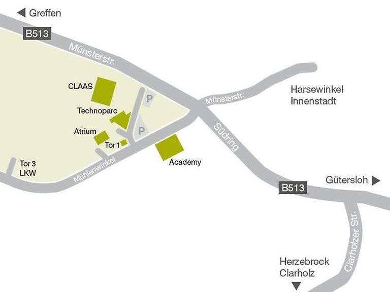 direction_map Plan d'accès au Technoparc