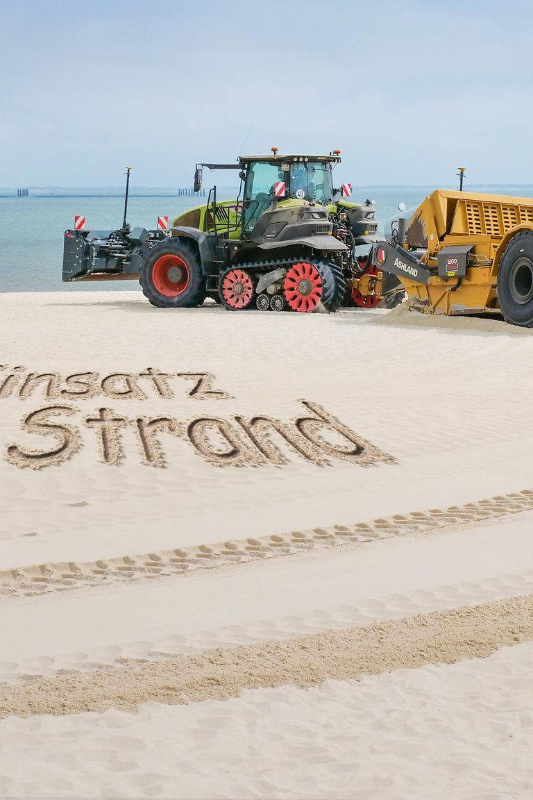 Gespann am Strand Kurvenfahrt Kopie