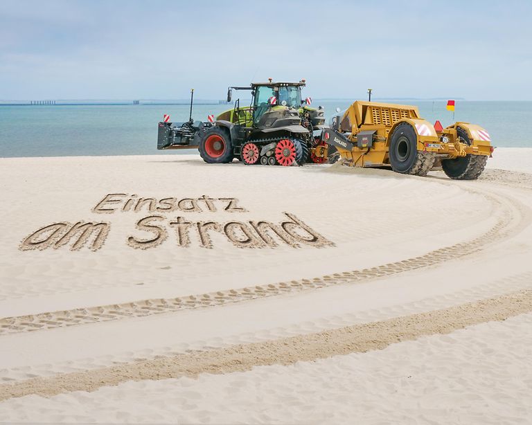 Gespann am Strand Kurvenfahrt Kopie